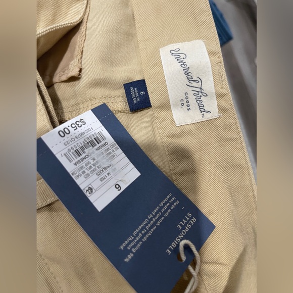 Women's High-Rise Wide Leg- Universal Thread Khaki Pants - Picture 2 of 2